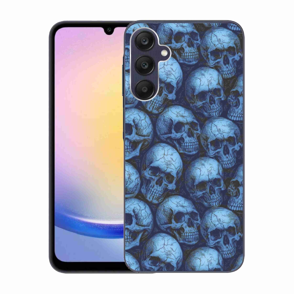 Zselés borítás mmCase Samsung Galaxy A25 5G - koponyákhoz