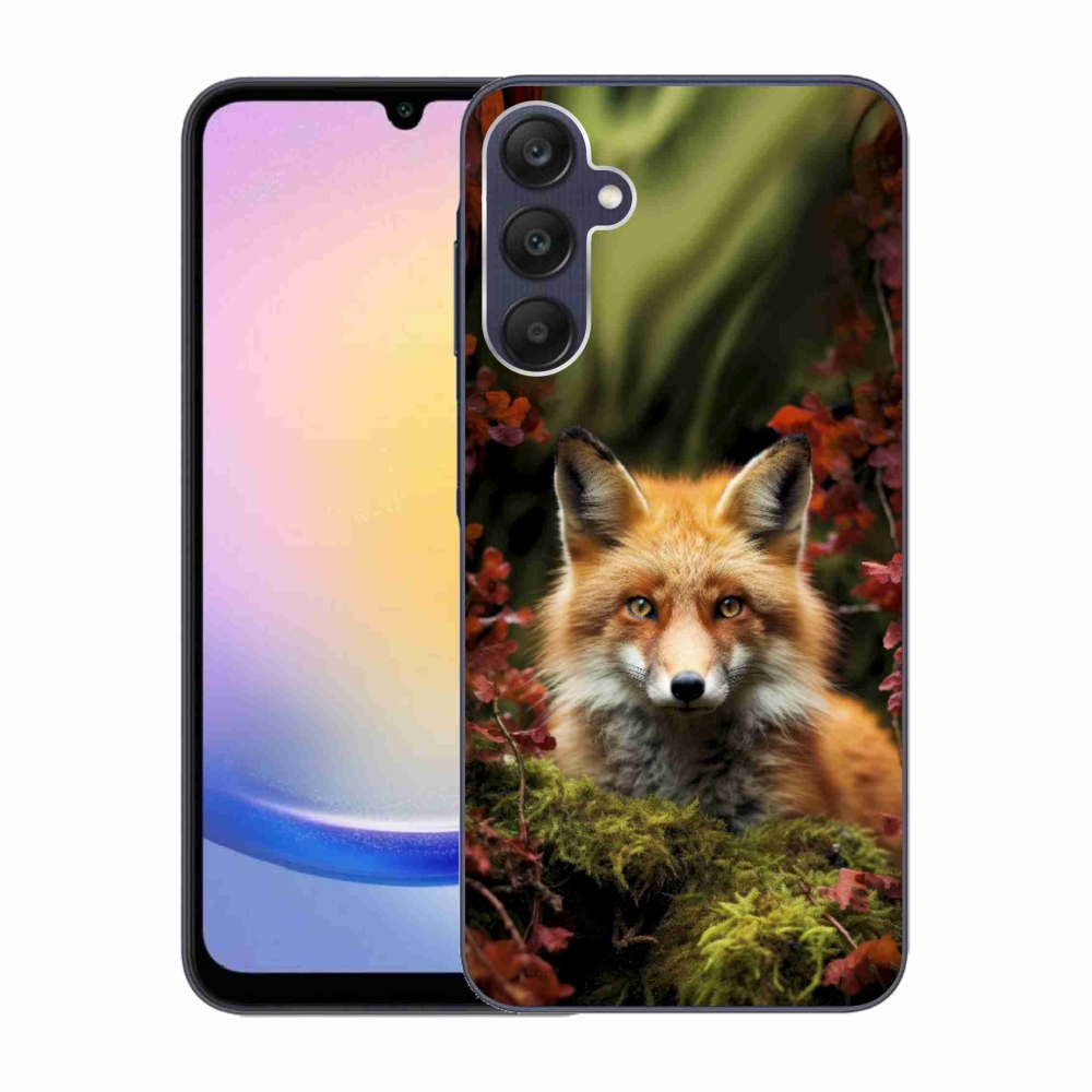 Zselés borítás mmCase Samsung Galaxy A25 5G - róka az erdőben