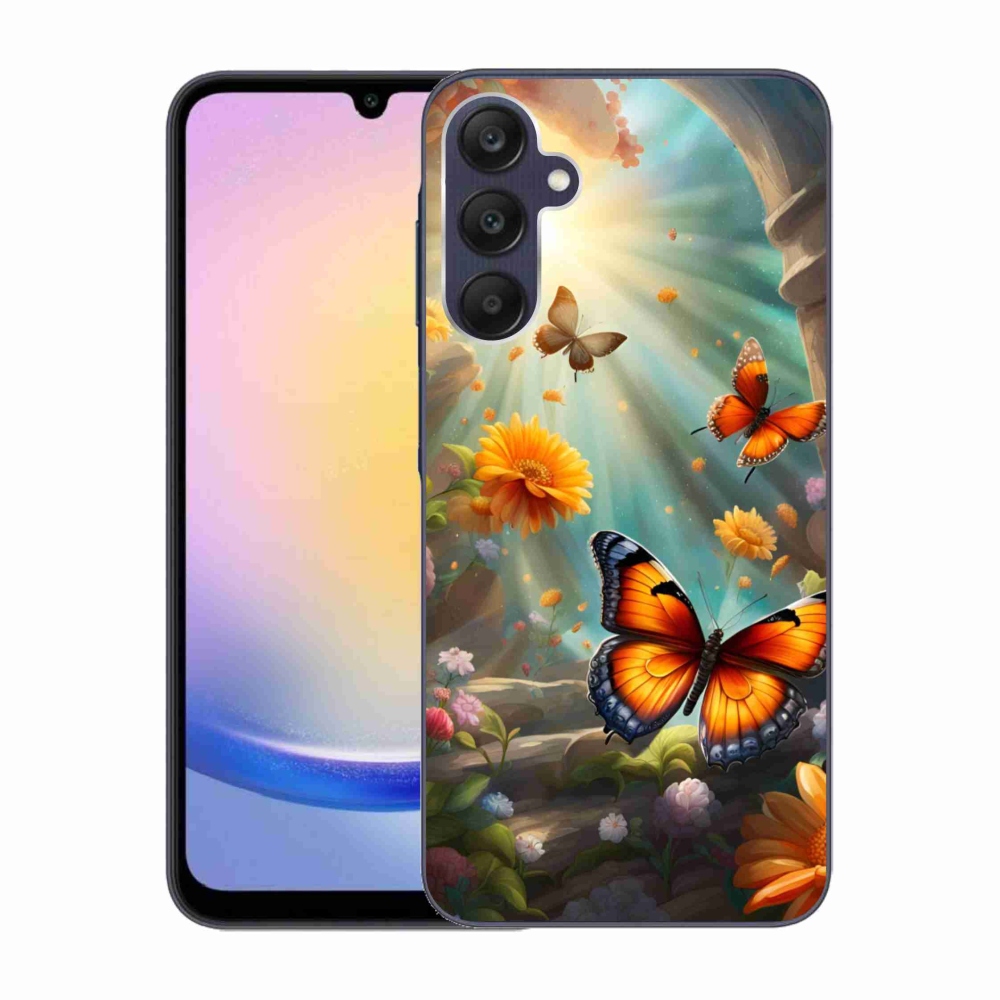 Gél borítás mmCase Samsung Galaxy A25 5G - pillangókert 2