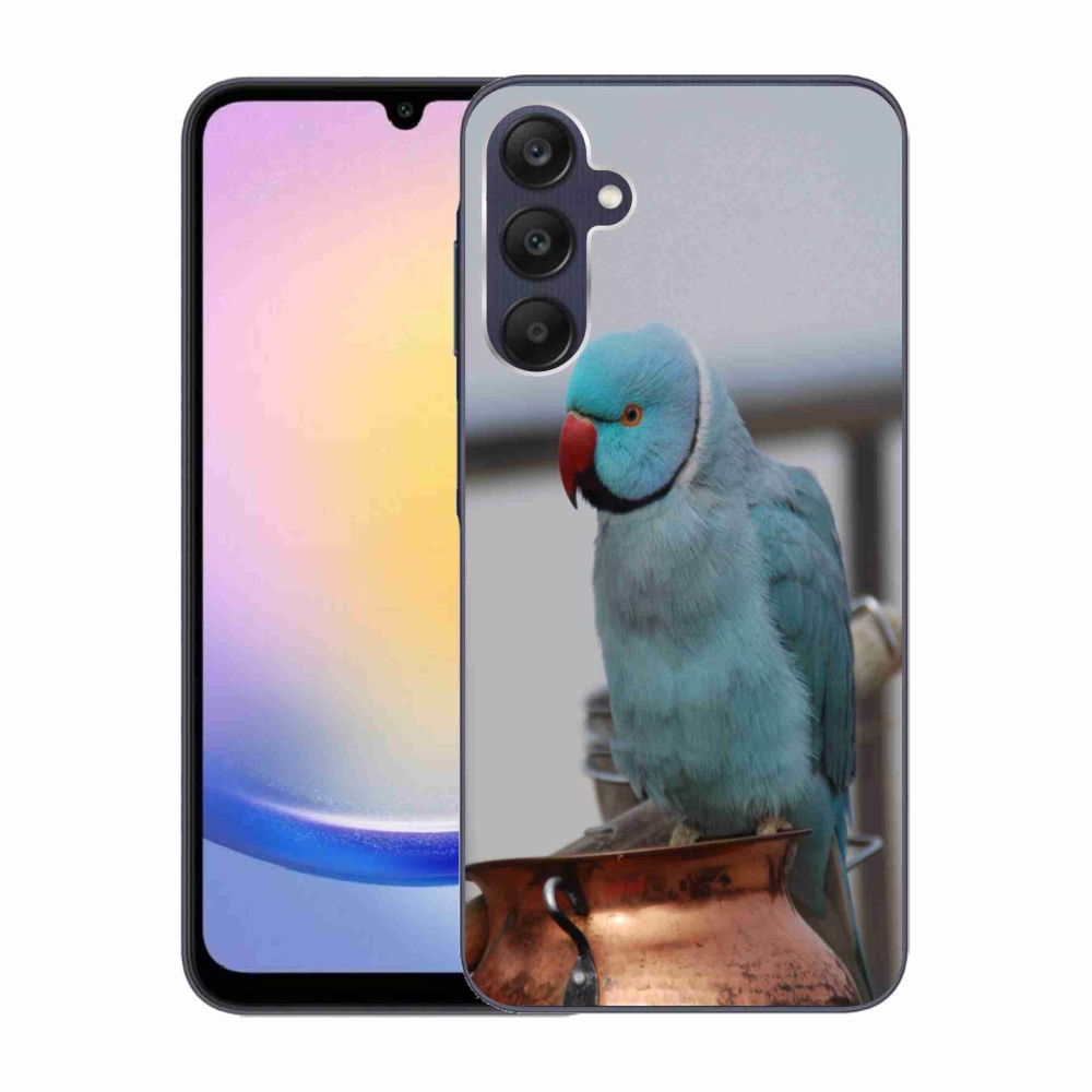 Zselés borítás mmCase Samsung Galaxy A25 5G - papagáj alexander kék