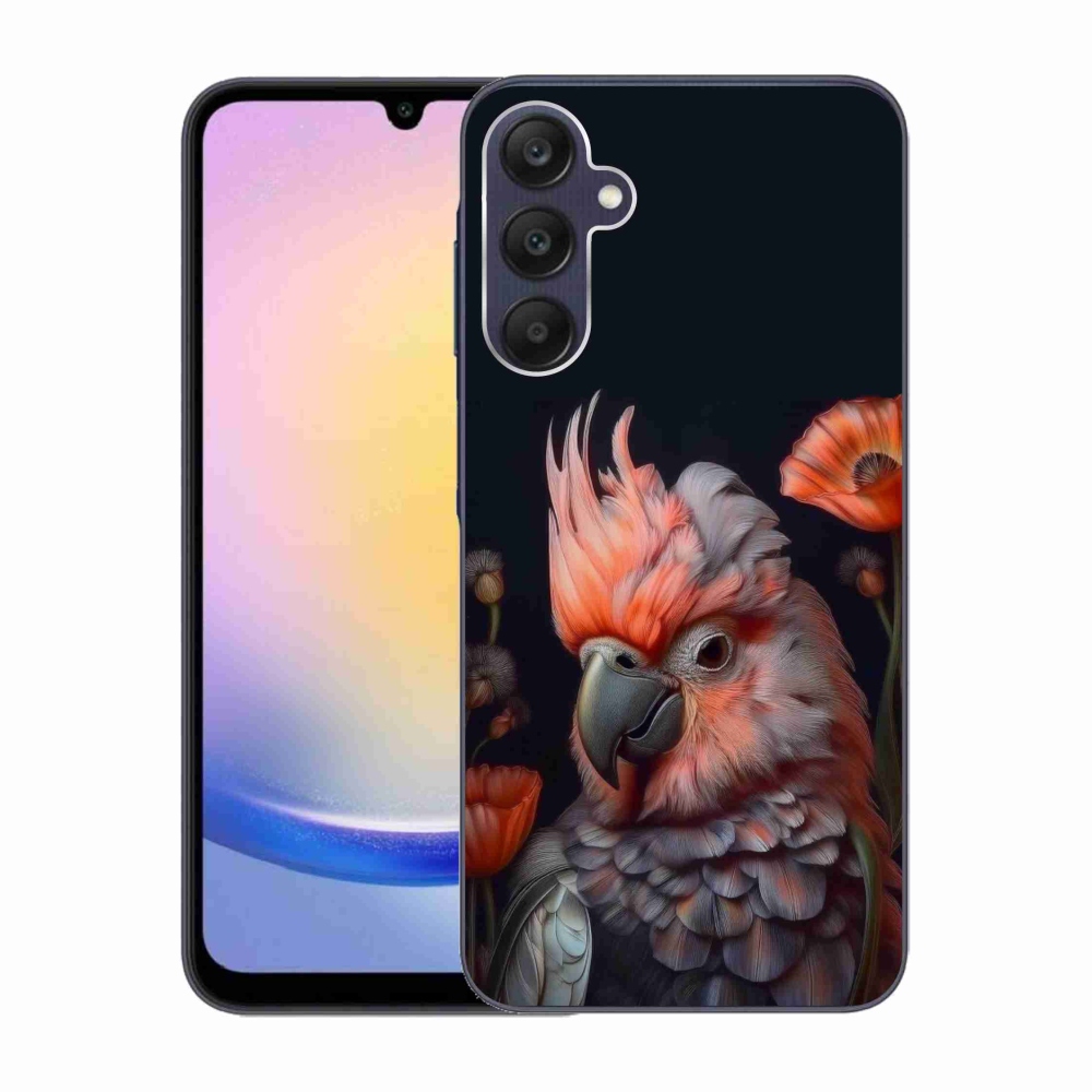 Gél borítás mmCase Samsung Galaxy A25 5G - papagáj kakadu színekben