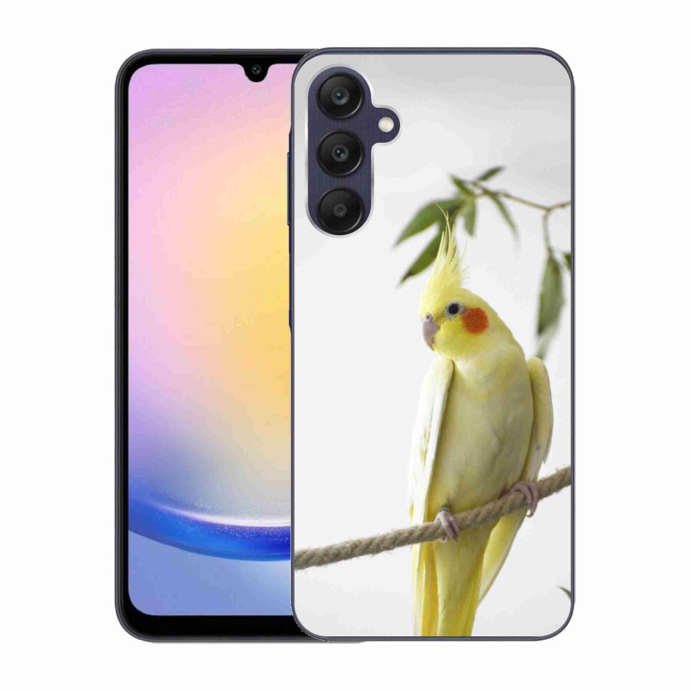 Gél borítás mmCase Samsung Galaxy A25 5G - papagáj korela chocholatá