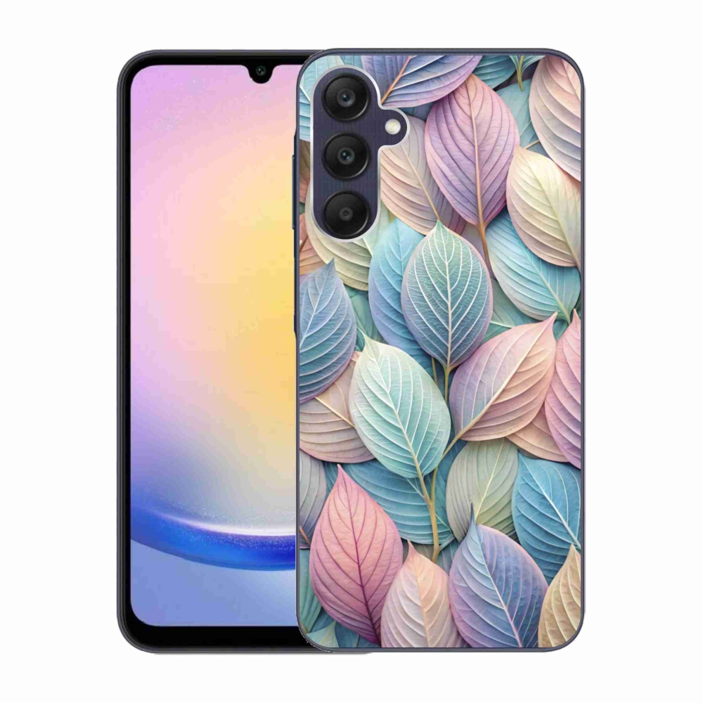 Zselés borítás mmCase Samsung Galaxy A25 5G - pasztell levelek
