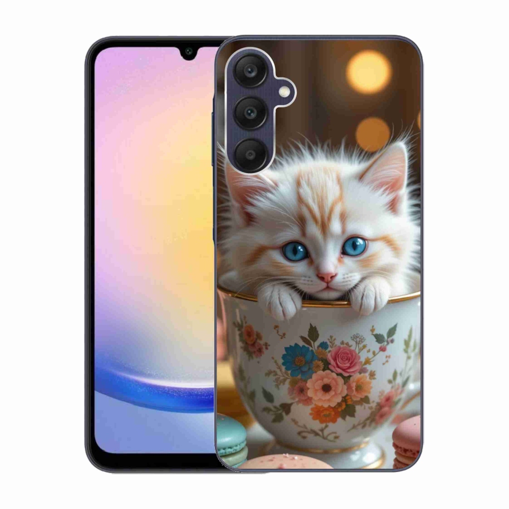 Gél borítás mmCase Samsung Galaxy A25 5G - aranyos cica 6