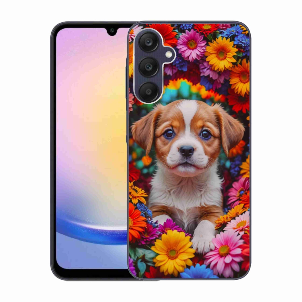 Gél borítás mmCase Samsung Galaxy A25 5G - aranyos kiskutya
