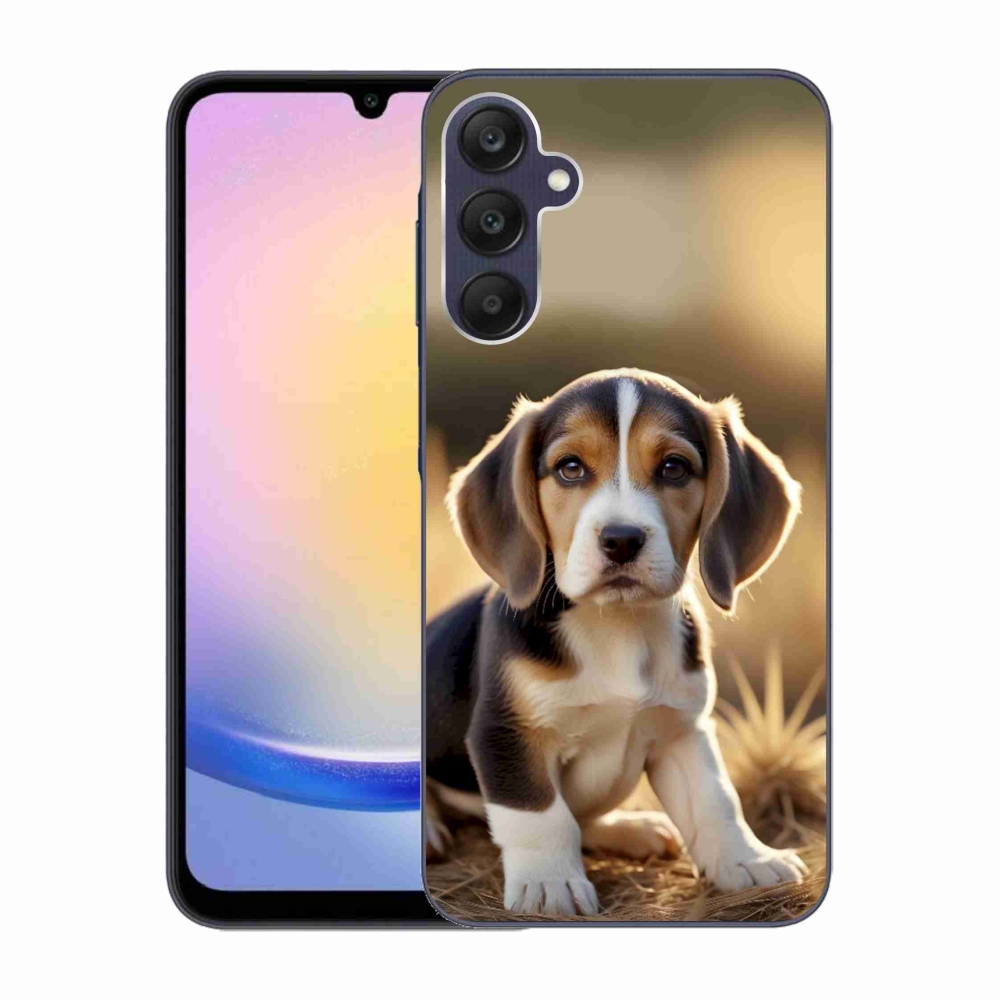Gél borítás mmCase Samsung Galaxy A25 5G - aranyos beagle - Samsung Galaxy A25 5G számára