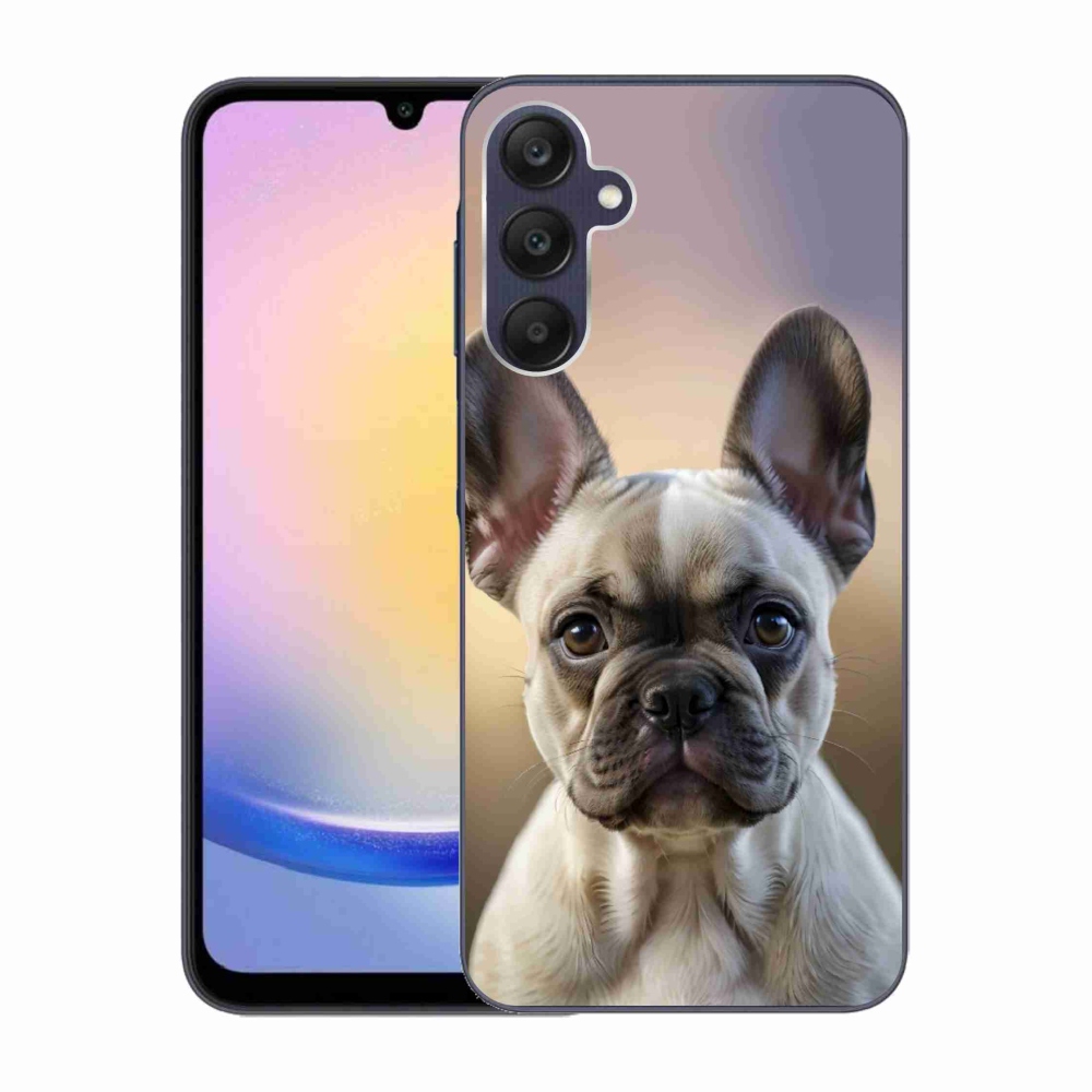 Gél borítás mmCase Samsung Galaxy A25 5G - aranyos francia bulldoghoz