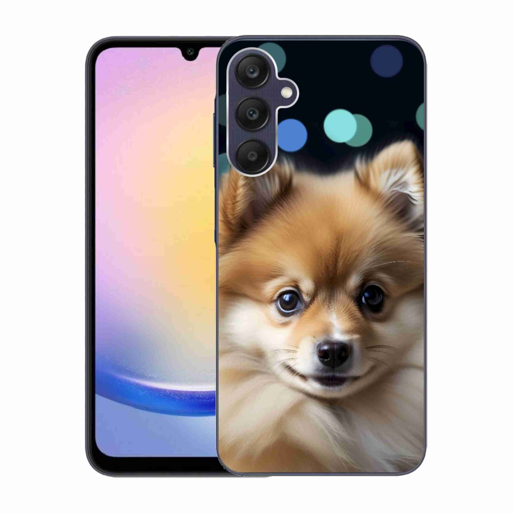 Gél borítás mmCase Samsung Galaxy A25 5G - aranyos pomerániai állathoz
