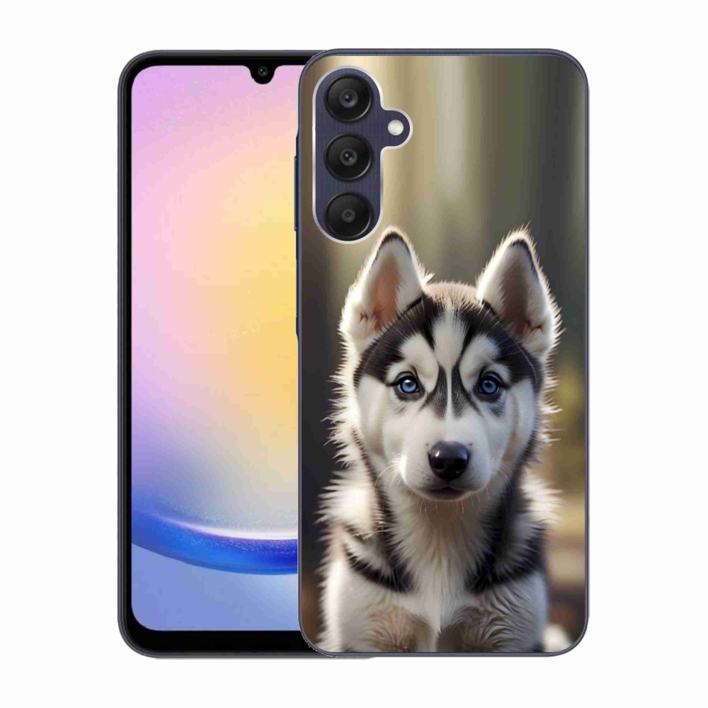 Gél borítás mmCase Samsung Galaxy A25 5G - aranyos szibériai husky - Samsung Galaxy A25 5G számára