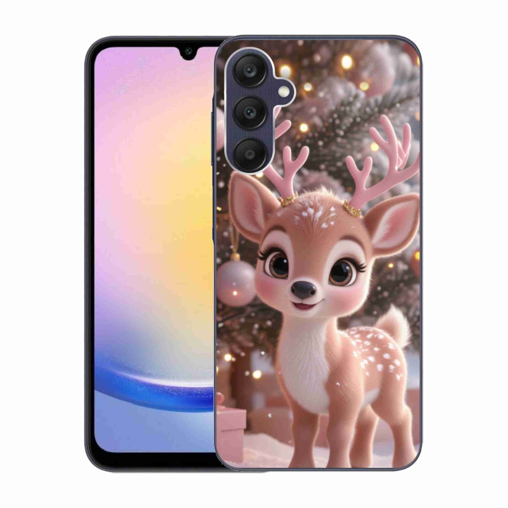 Gél borítás mmCase Samsung Galaxy A25 5G - aranyos rénszarvashoz
