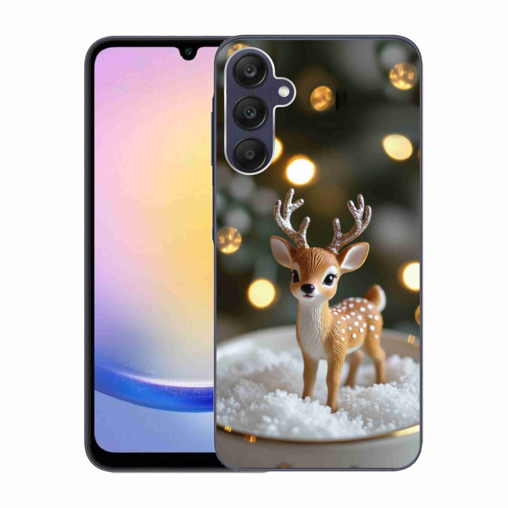 Gél borítás mmCase Samsung Galaxy A25 5G - aranyos karácsonyi szarvasok