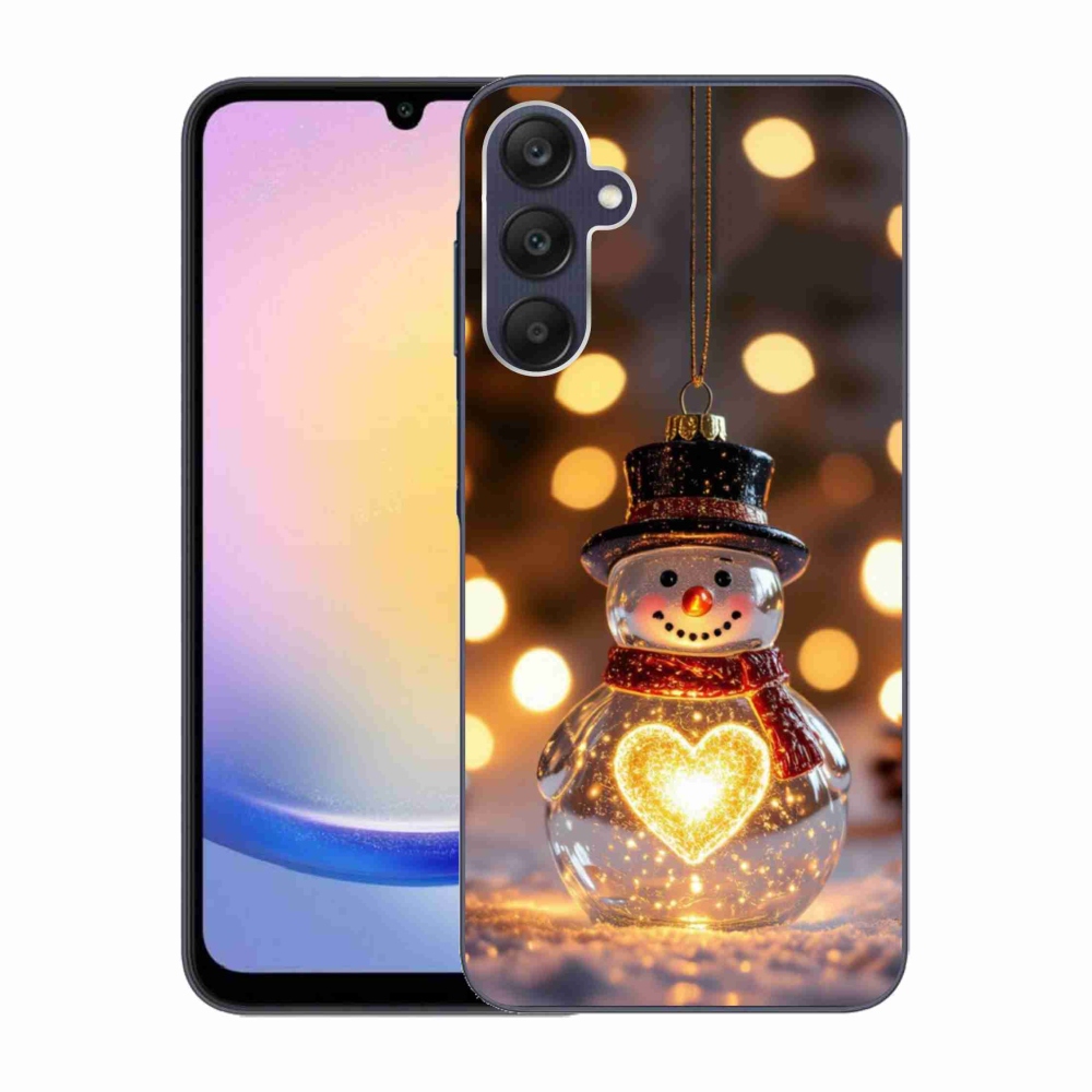 Gél borítás mmCase Samsung Galaxy A25 5G - karácsonyi hóemberhez