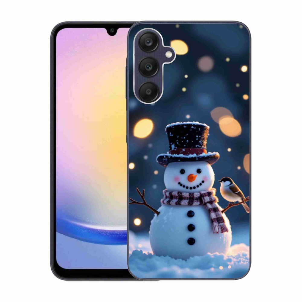Gél borítás mmCase Samsung Galaxy A25 5G - karácsonyi hóemberhez