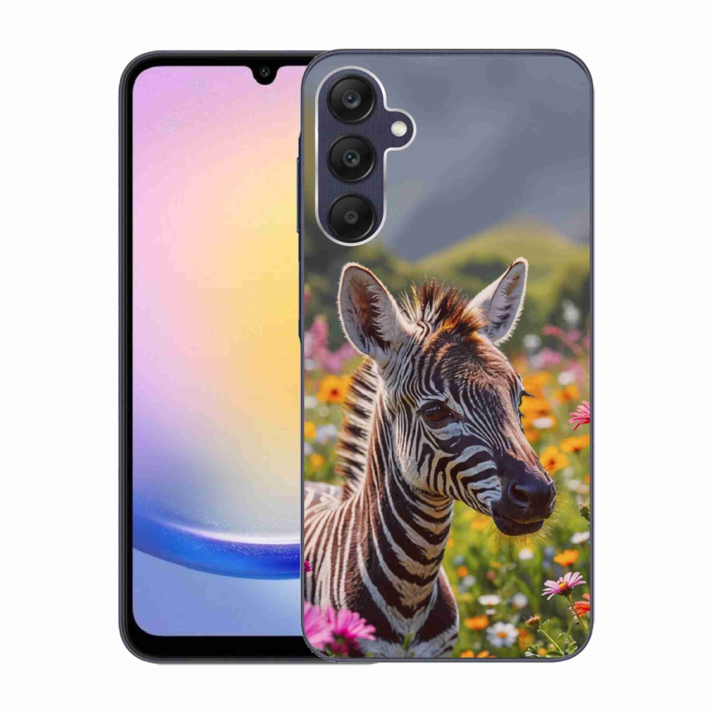 Zselés borítás mmCase Samsung Galaxy A25 5G - zebra a réten