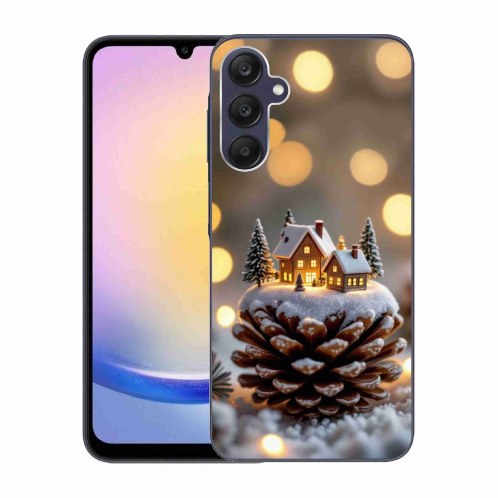 Gél borítás mmCase Samsung Galaxy A25 5G - téli falu