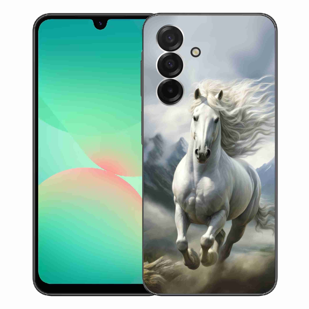 Gél borító mmCase Samsung Galaxy A26 5G - futó fehér ló 3