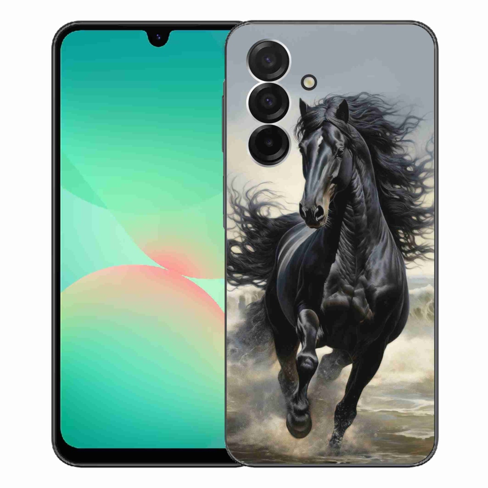 Gél borítás mmCase Samsung Galaxy A26 5G - fekete futó ló