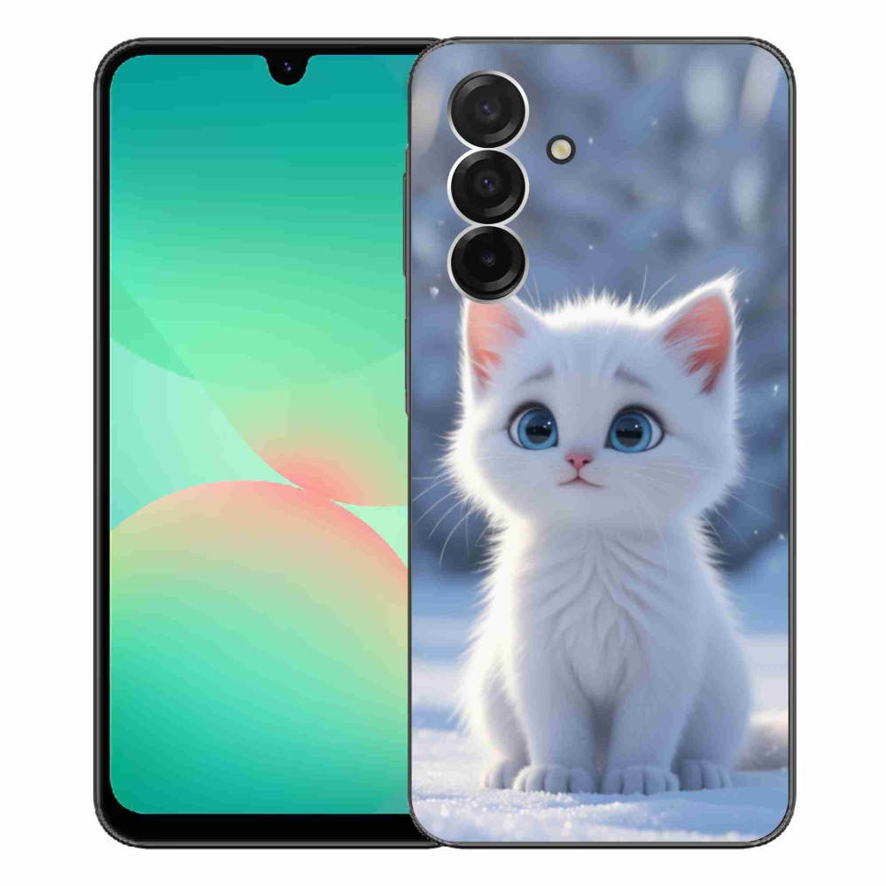 Gél védőhuzat mmCase Samsung Galaxy A26 5G - fehér cica 3