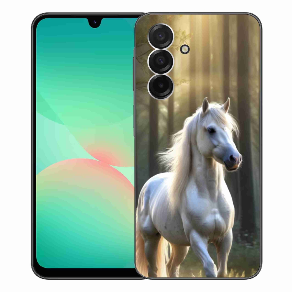 Zselés borítás mmCase Samsung Galaxy A26 5G - fehér ló 3