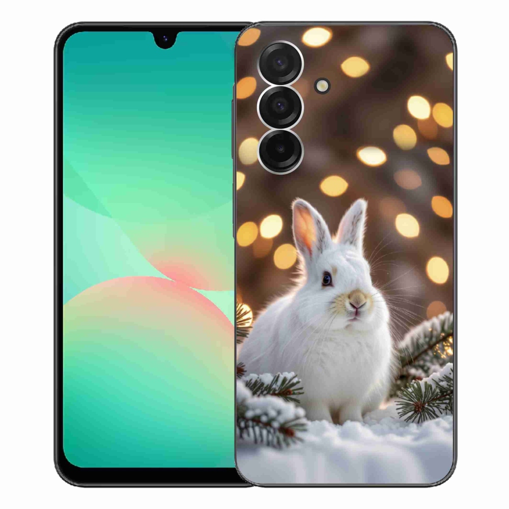 Zselés borítás mmCase Samsung Galaxy A26 5G - fehér nyúlhoz