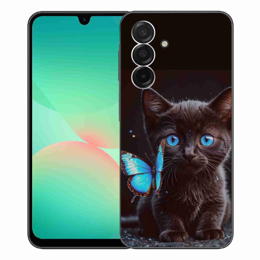 Gél védőhuzat mmCase Samsung Galaxy A26 5G - fekete cica 3