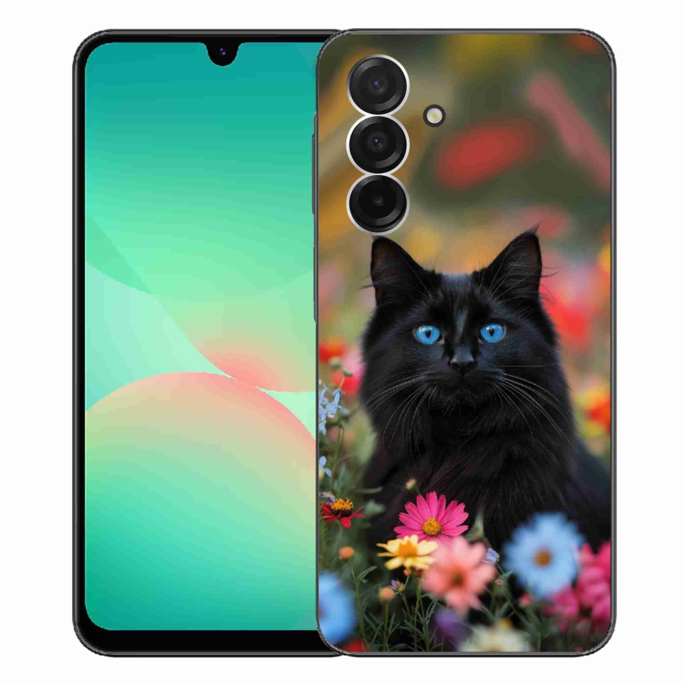 Gél borítás mmCase Samsung Galaxy A26 5G - fekete cica 4