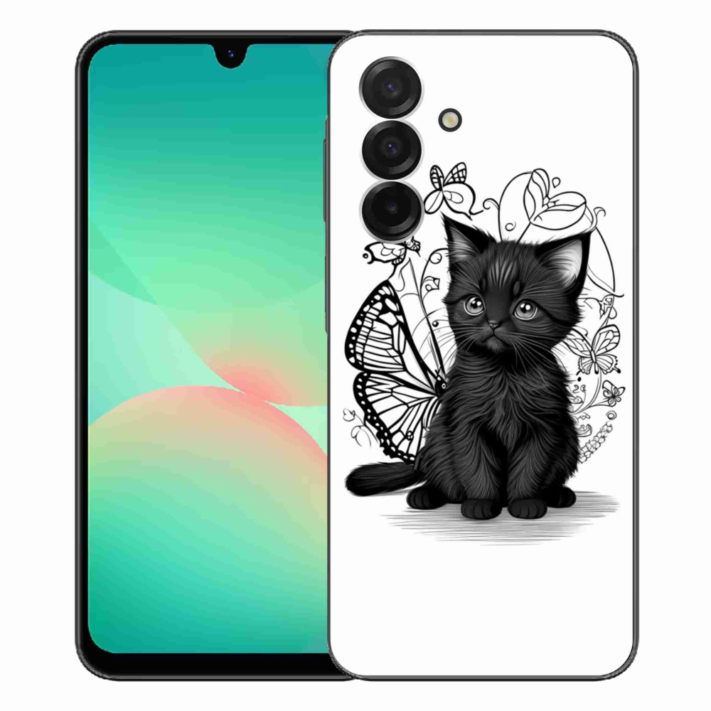 Zselés borítás mmCase Samsung Galaxy A26 5G - fekete cica