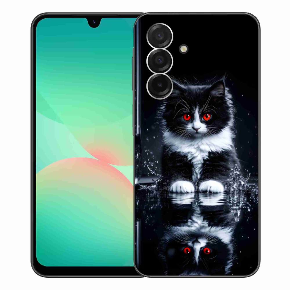 Zselés borítás mmCase Samsung Galaxy A26 5G - fekete-fehér cica