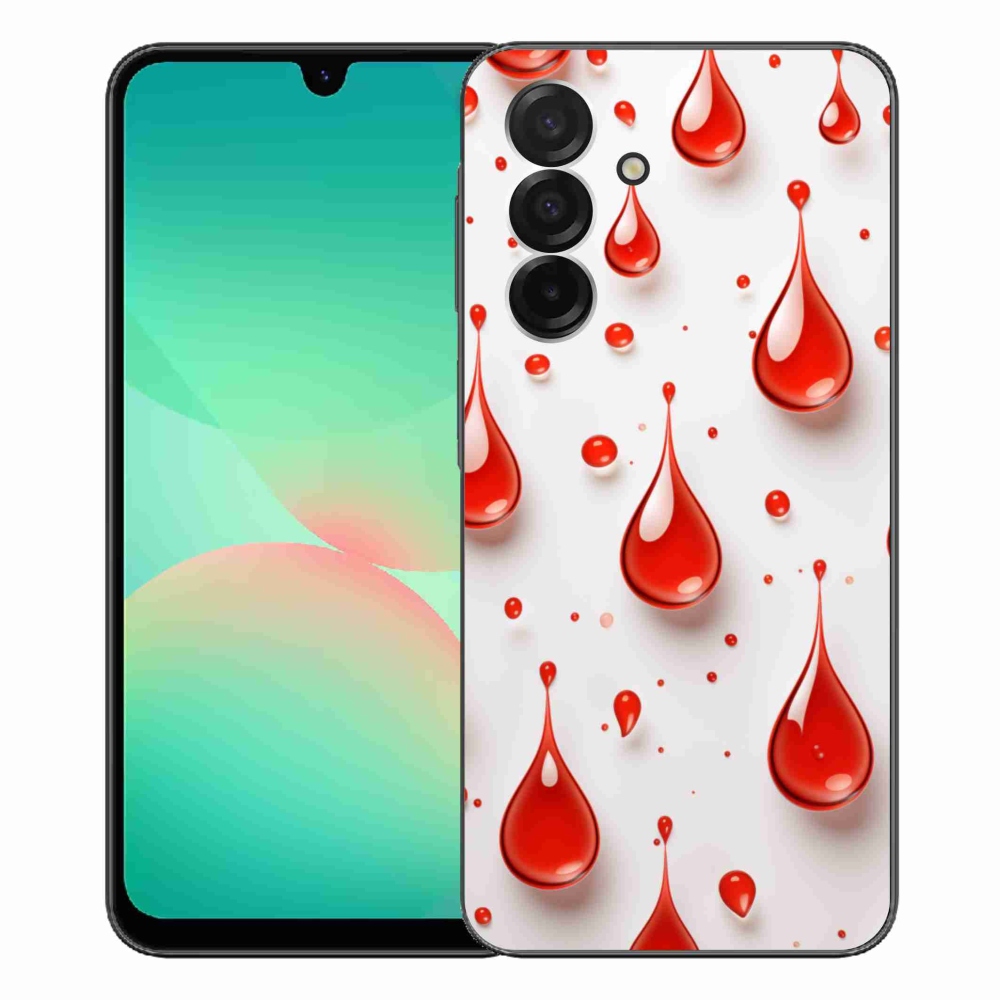Gél védőhuzat mmCase Samsung Galaxy A26 5G - piros cseppek