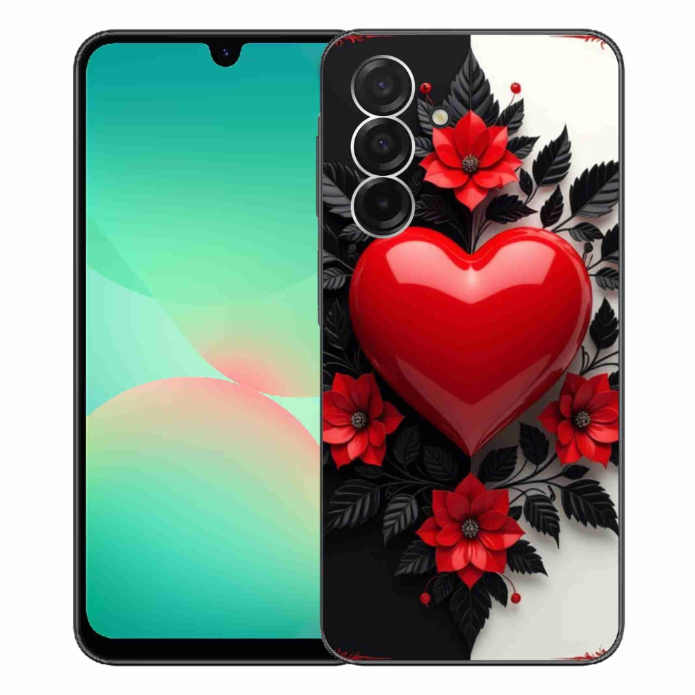 Gél védőhuzat mmCase Samsung Galaxy A26 5G - piros szív