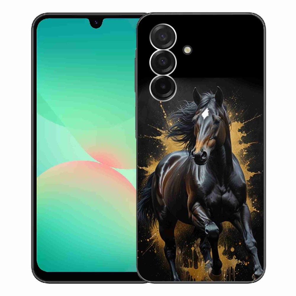 Zselés borítás mmCase Samsung Galaxy A26 5G - elegáns fekete ménes