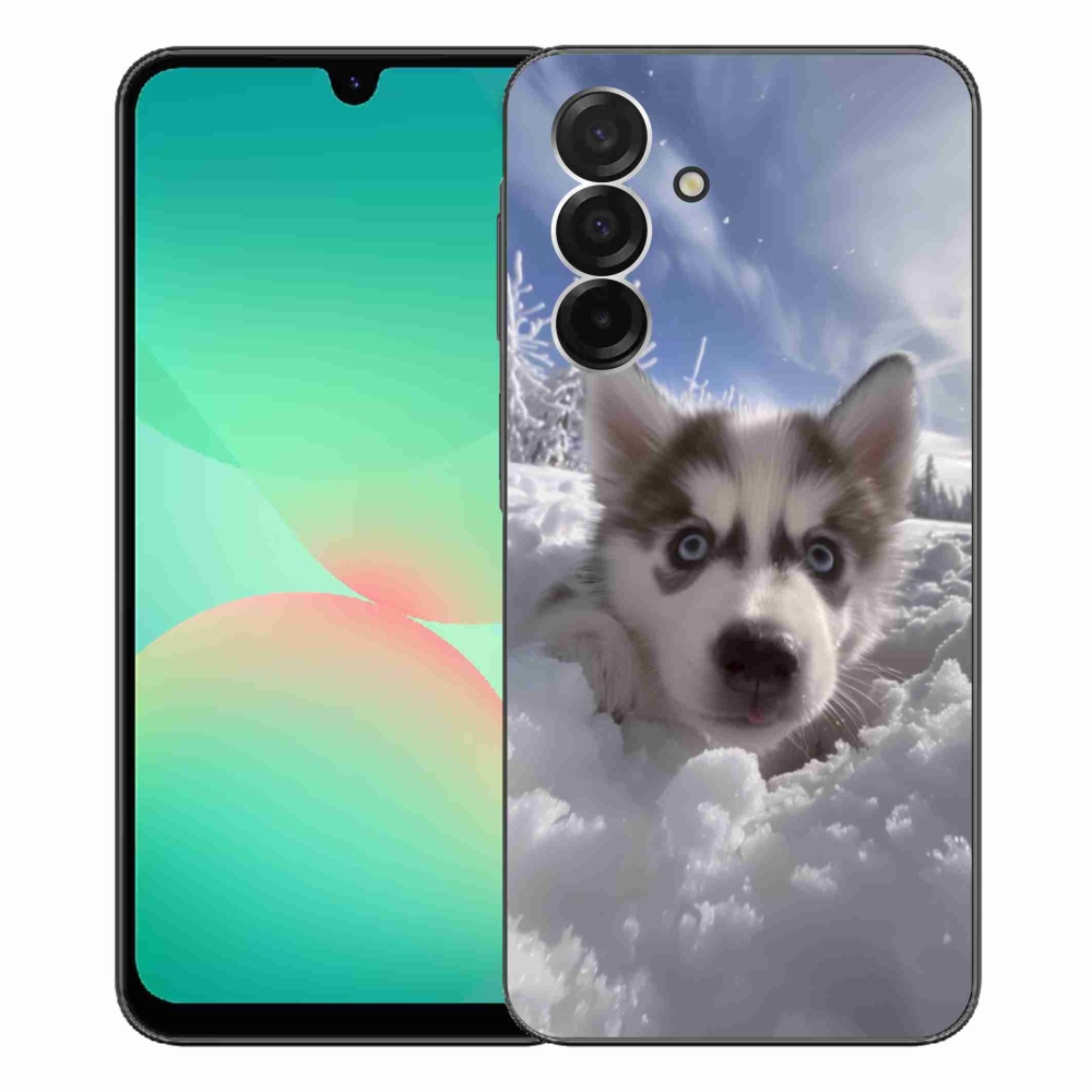 Zselés borítás mmCase Samsung Galaxy A26 5G - husky a hóban