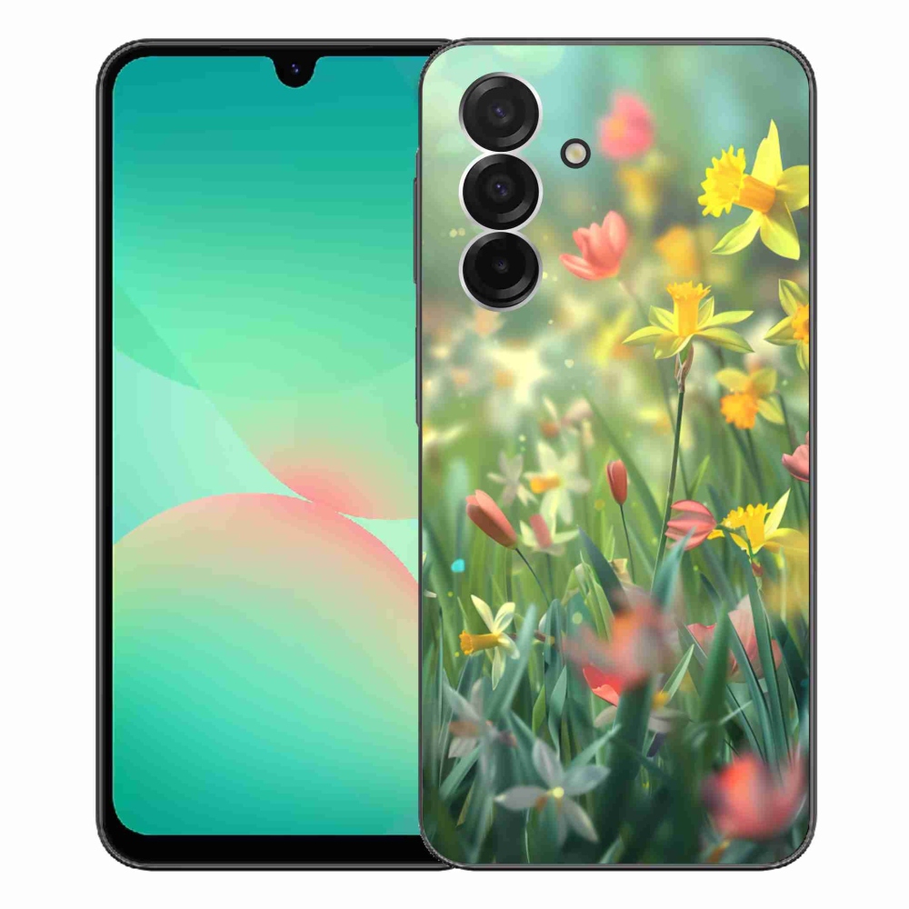 Gél borítás mmCase Samsung Galaxy A26 5G - tavaszi virágokhoz