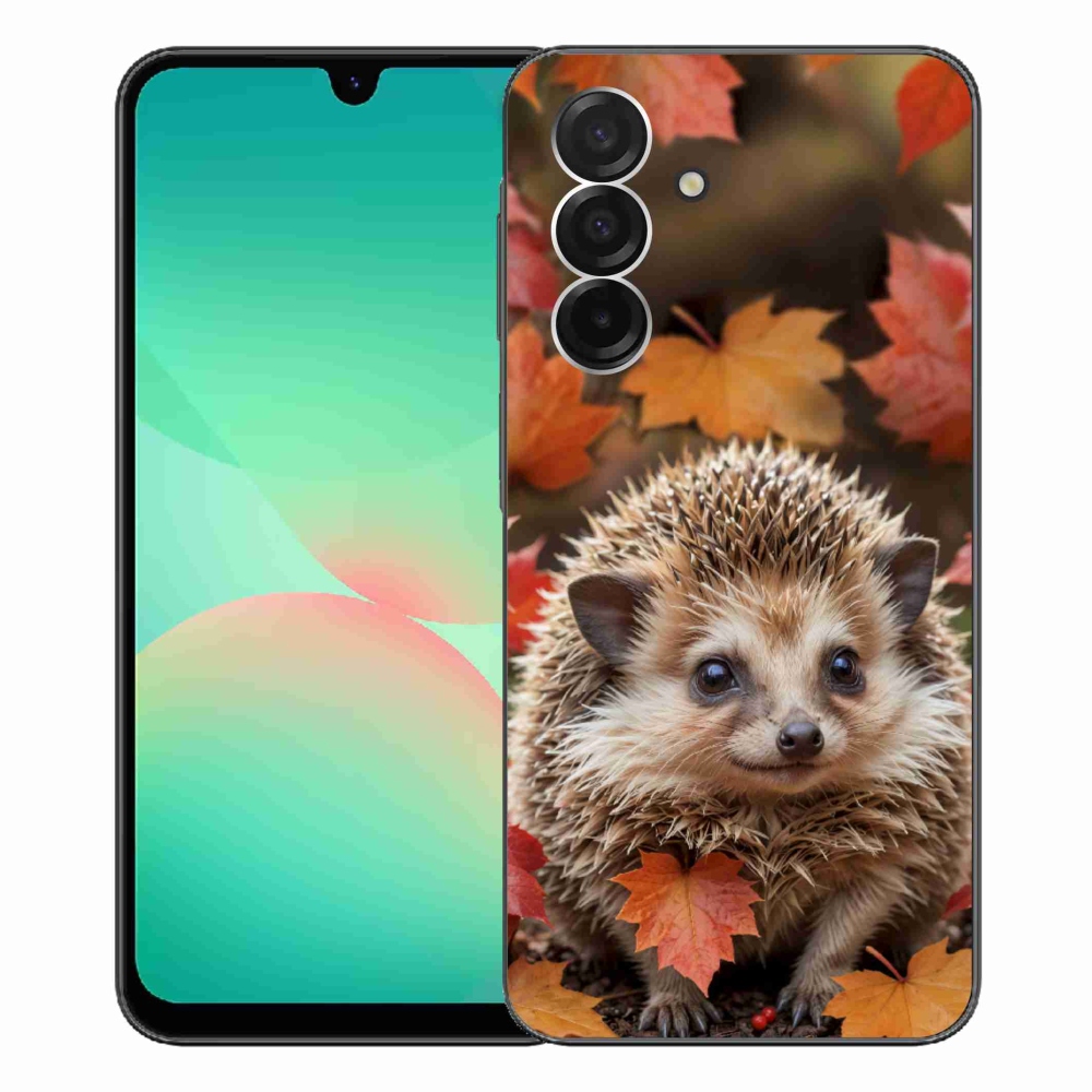 Zselés borító mmCase Samsung Galaxy A26 5G - sün a levelek között
