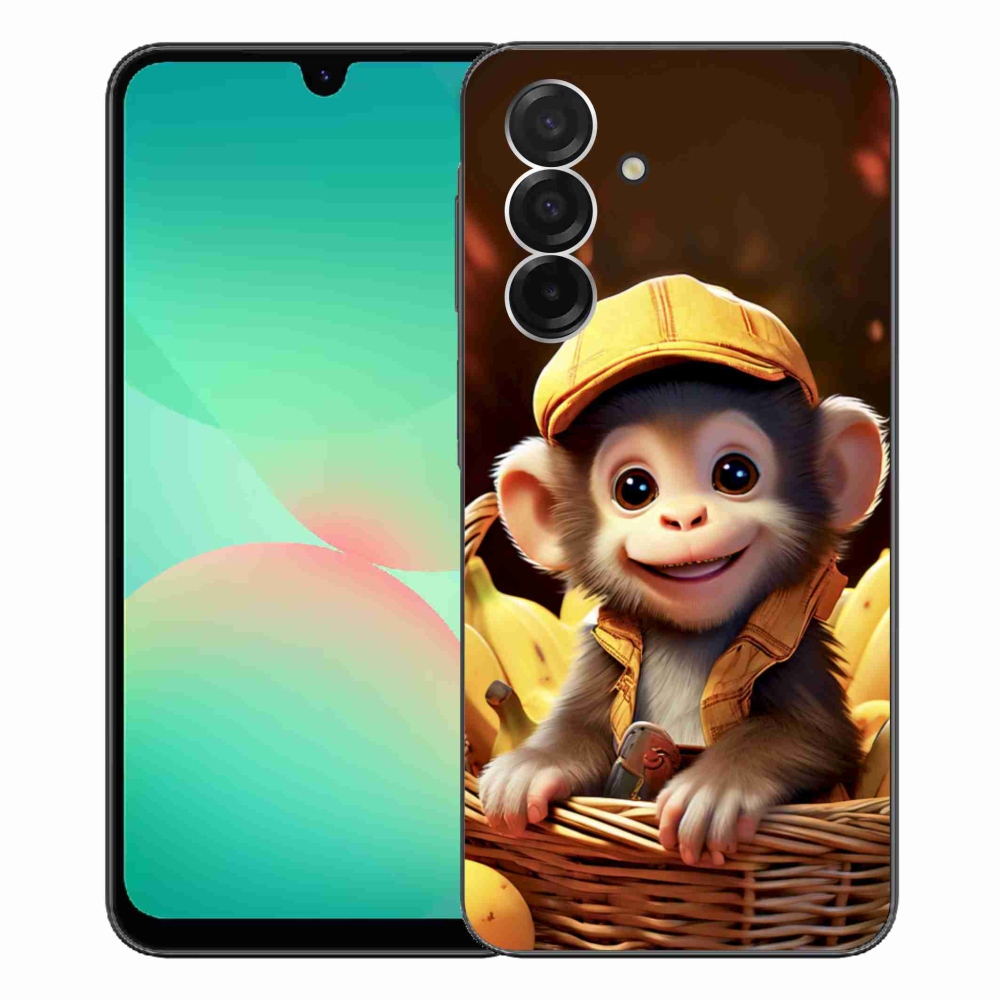 Zselés borítás mmCase Samsung Galaxy A26 5G - majom a kosárban