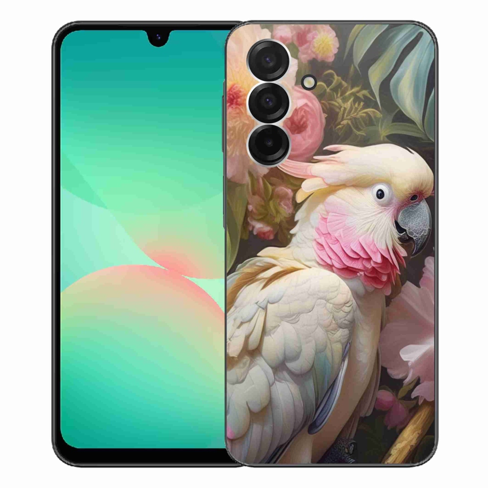Zselés borítás mmCase Samsung Galaxy A26 5G - papagáj kakadu rózsaszín 2