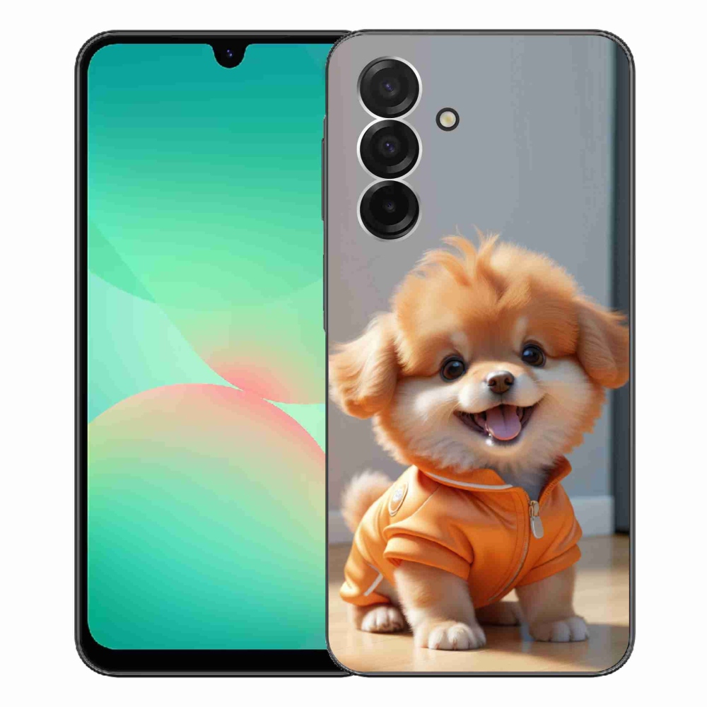 Zselés borítás mmCase Samsung Galaxy A26 5G - aranyos pomerániai pulóverben