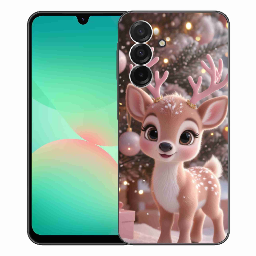 Zselés borítás mmCase Samsung Galaxy A26 5G - aranyos rénszarvashoz