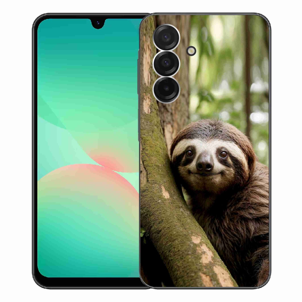 Gél borító mmCase Samsung Galaxy A26 5G - mosolygó lajhárhoz