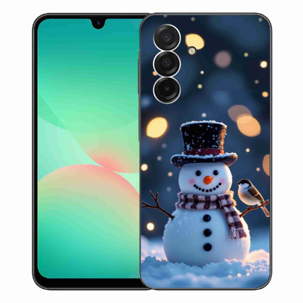 Gél borítás mmCase Samsung Galaxy A26 5G - karácsonyi hóemberhez