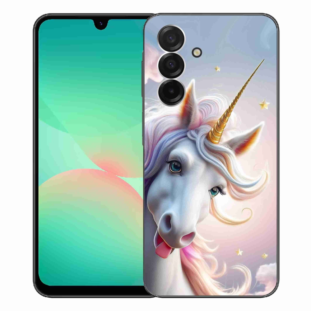 Zselés borítás mmCase Samsung Galaxy A26 5G - vidám egyszarvúhoz