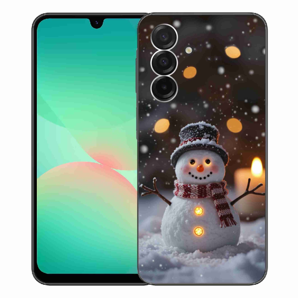 Gél borítás mmCase Samsung Galaxy A26 5G - vidám hóemberhez