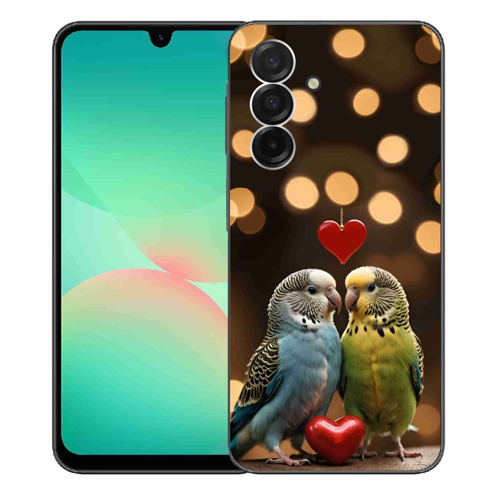 Gél borítás mmCase Samsung Galaxy A26 5G - szerelmes papagájok