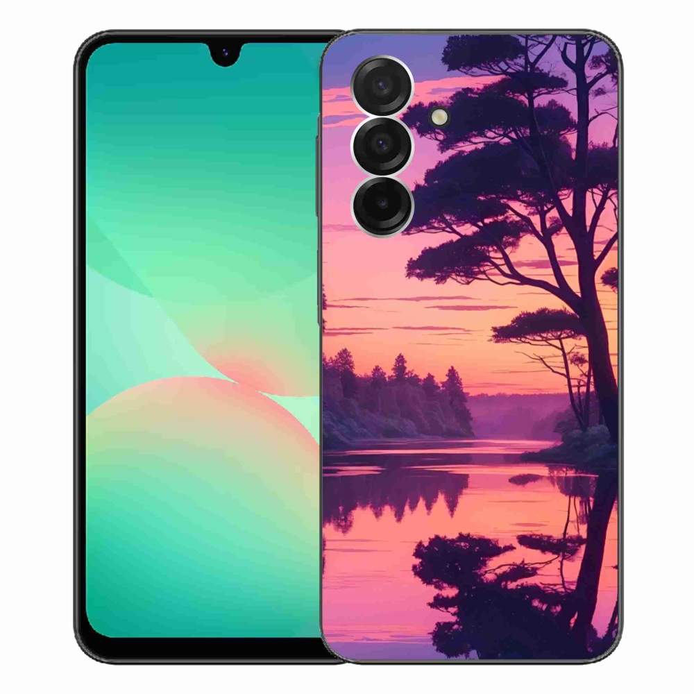 Gél borítás mmCase Samsung Galaxy A26 5G - naplemente a tó felett