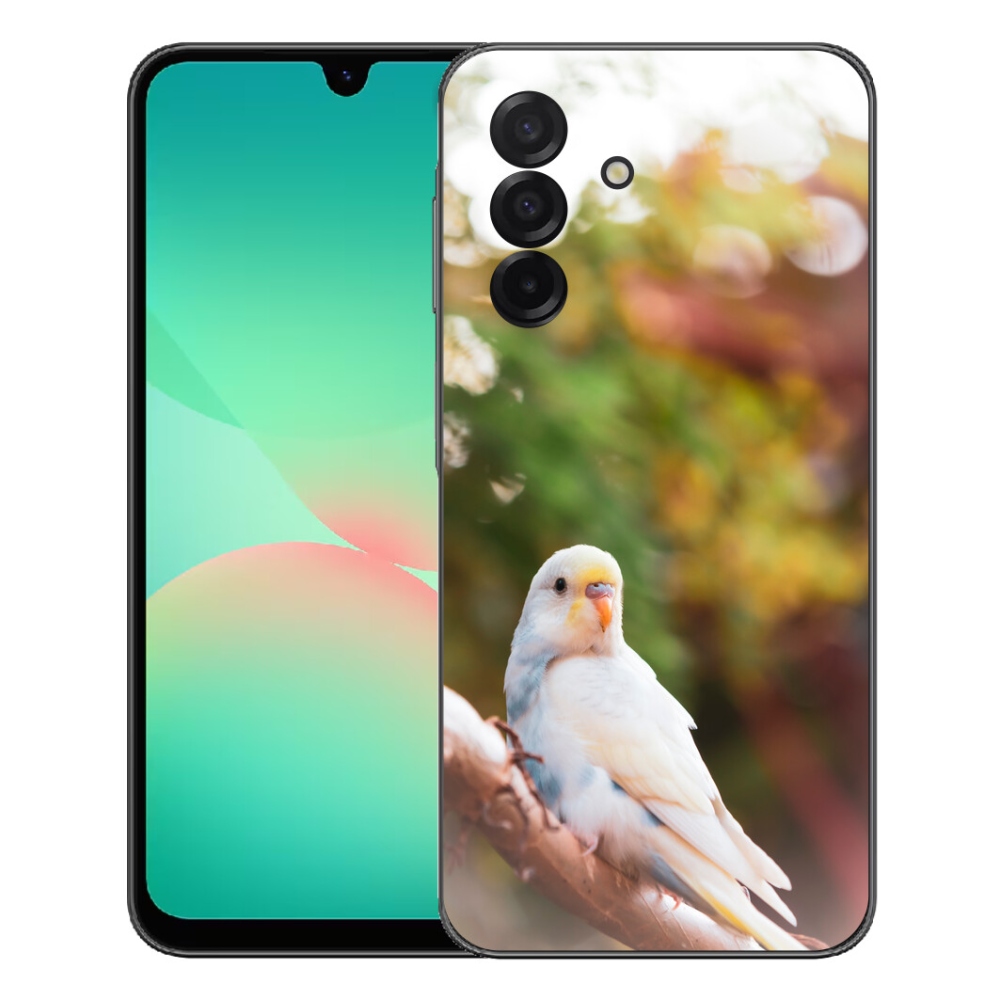mmCase gél tok a Samsung Galaxy A27 5G-hez – fehér papagáj