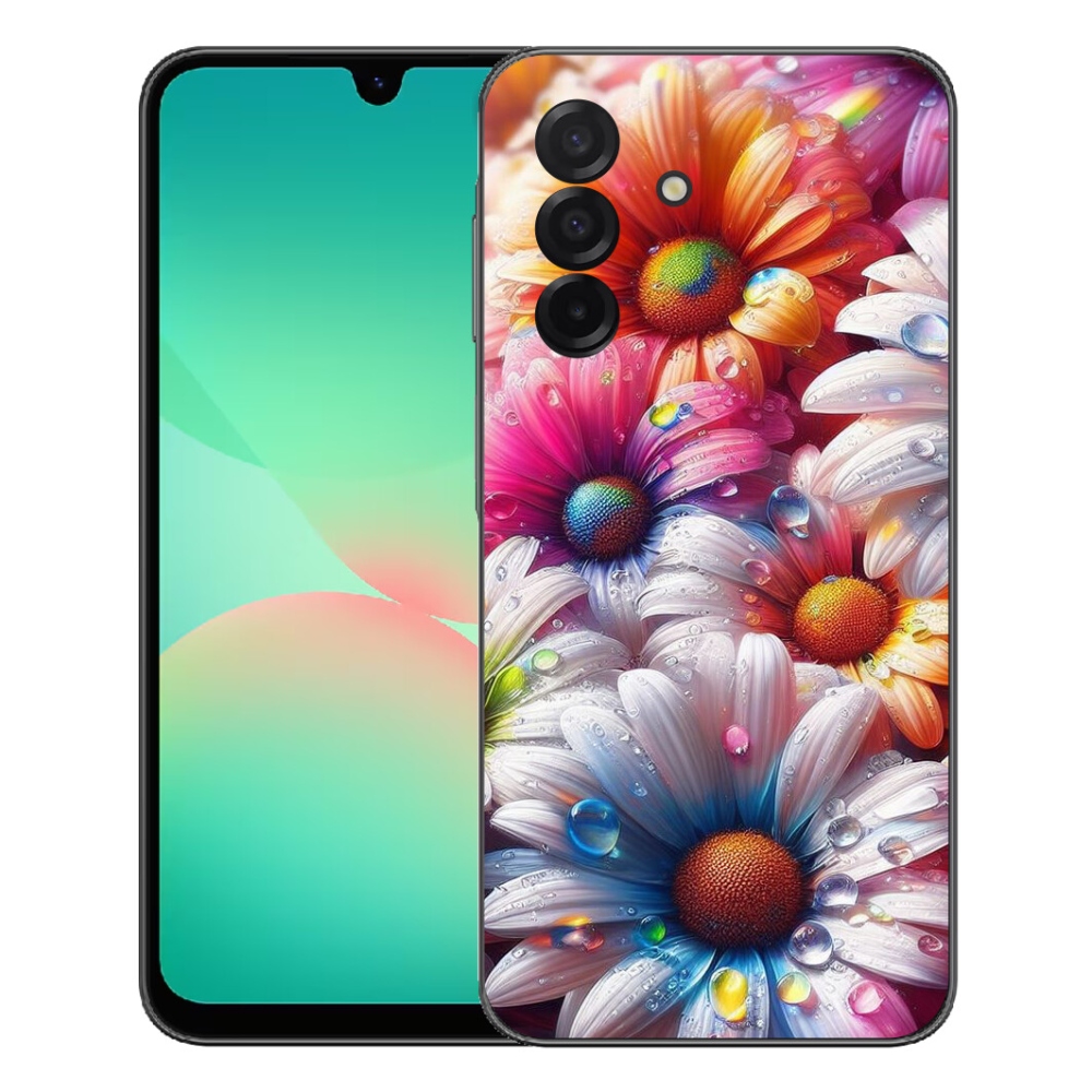 mmCase gél tok a Samsung Galaxy A27 5G-hez – színes margaréták