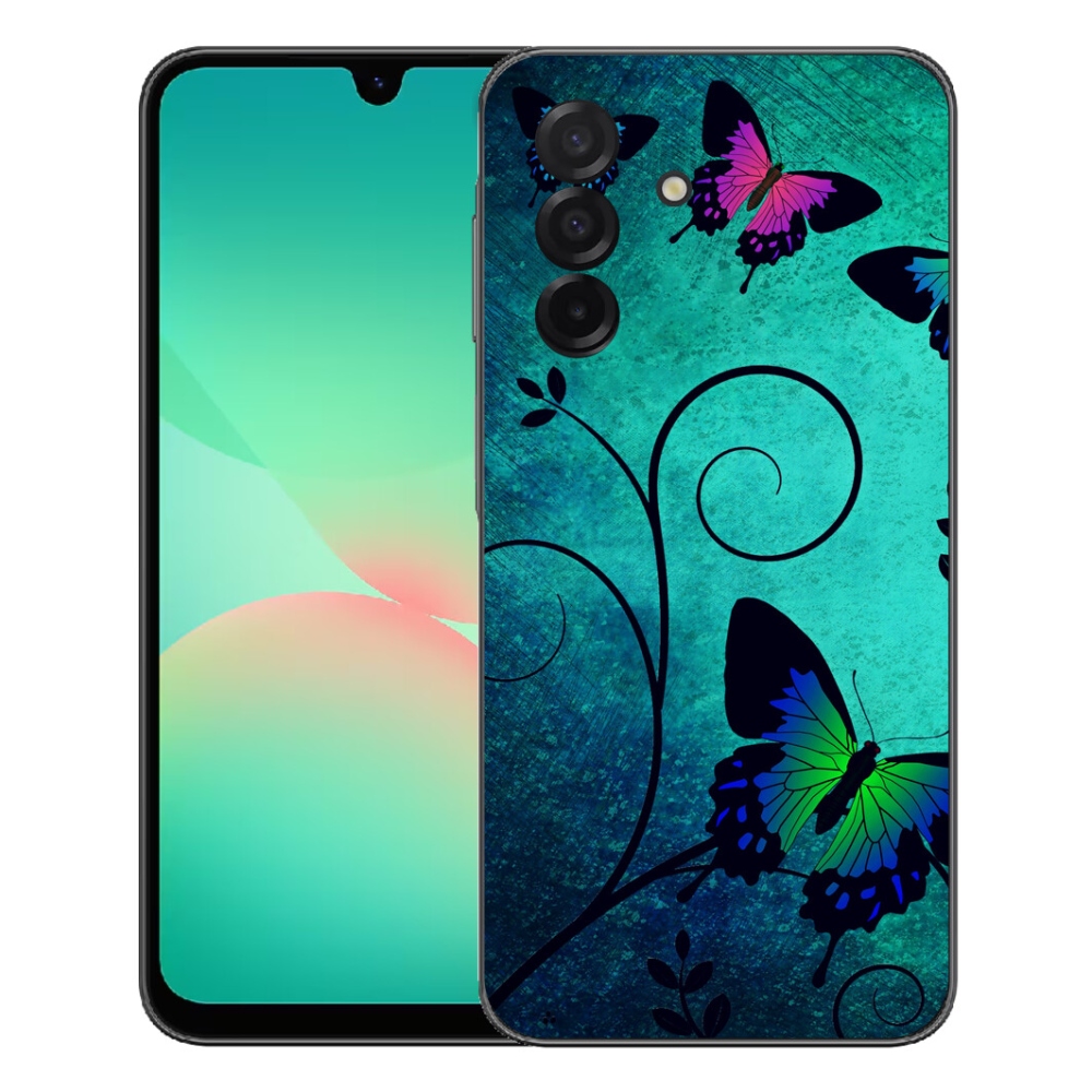 Zselés borítás mmCase Samsung Galaxy A27 5G - színes pillangókhoz