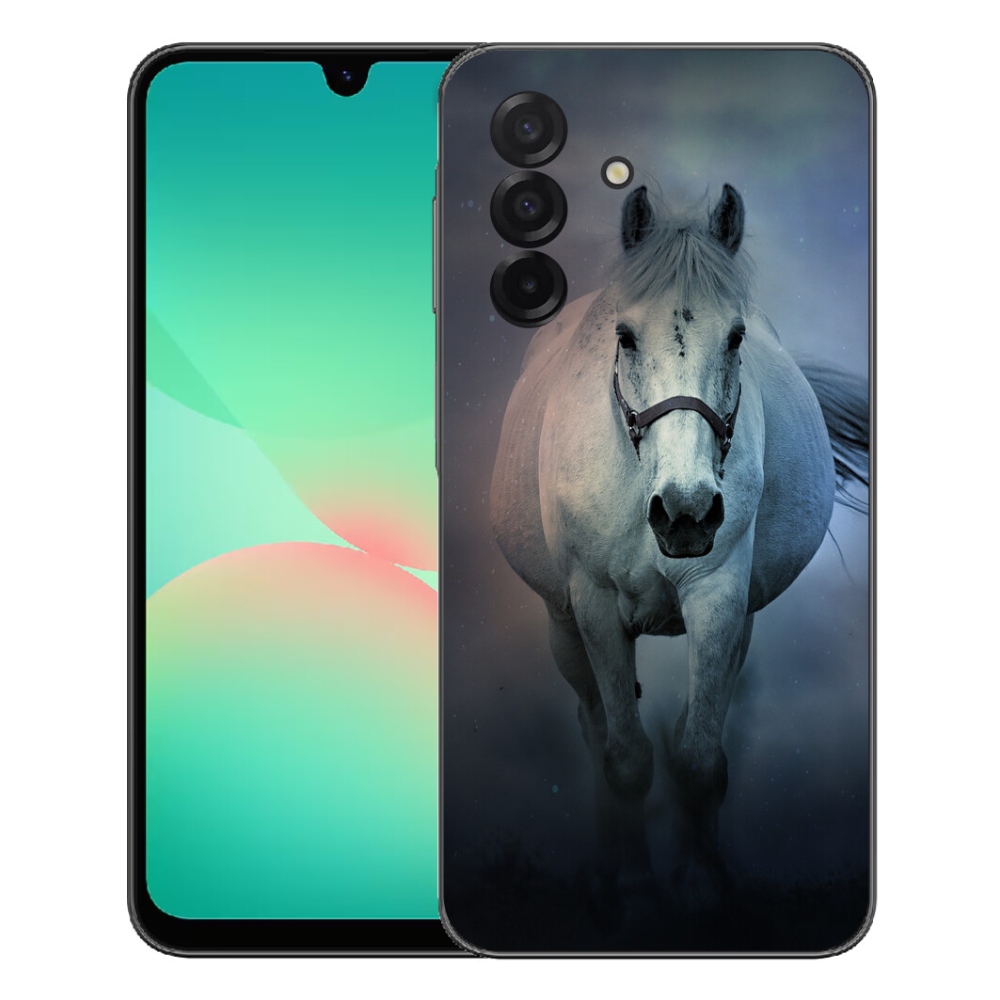 Gél borítás mmCase Samsung Galaxy A27 5G - futó fehér lóhoz