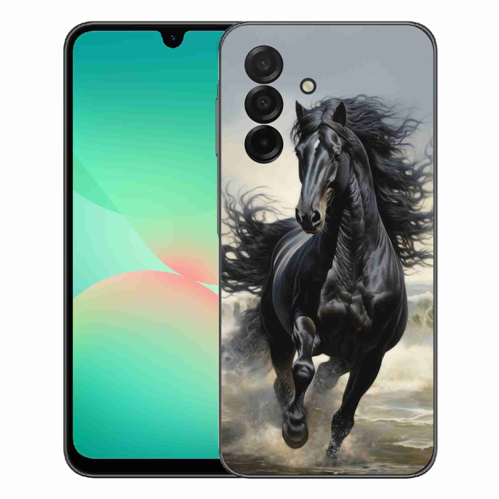 mmCase gélhuzat a Samsung Galaxy A27 5G-hez – fekete ló