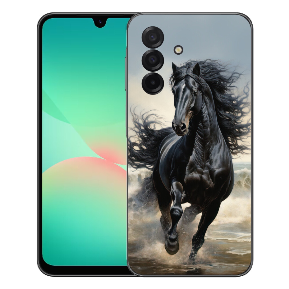 mmCase gélhuzat a Samsung Galaxy A27 5G-hez – fekete ló